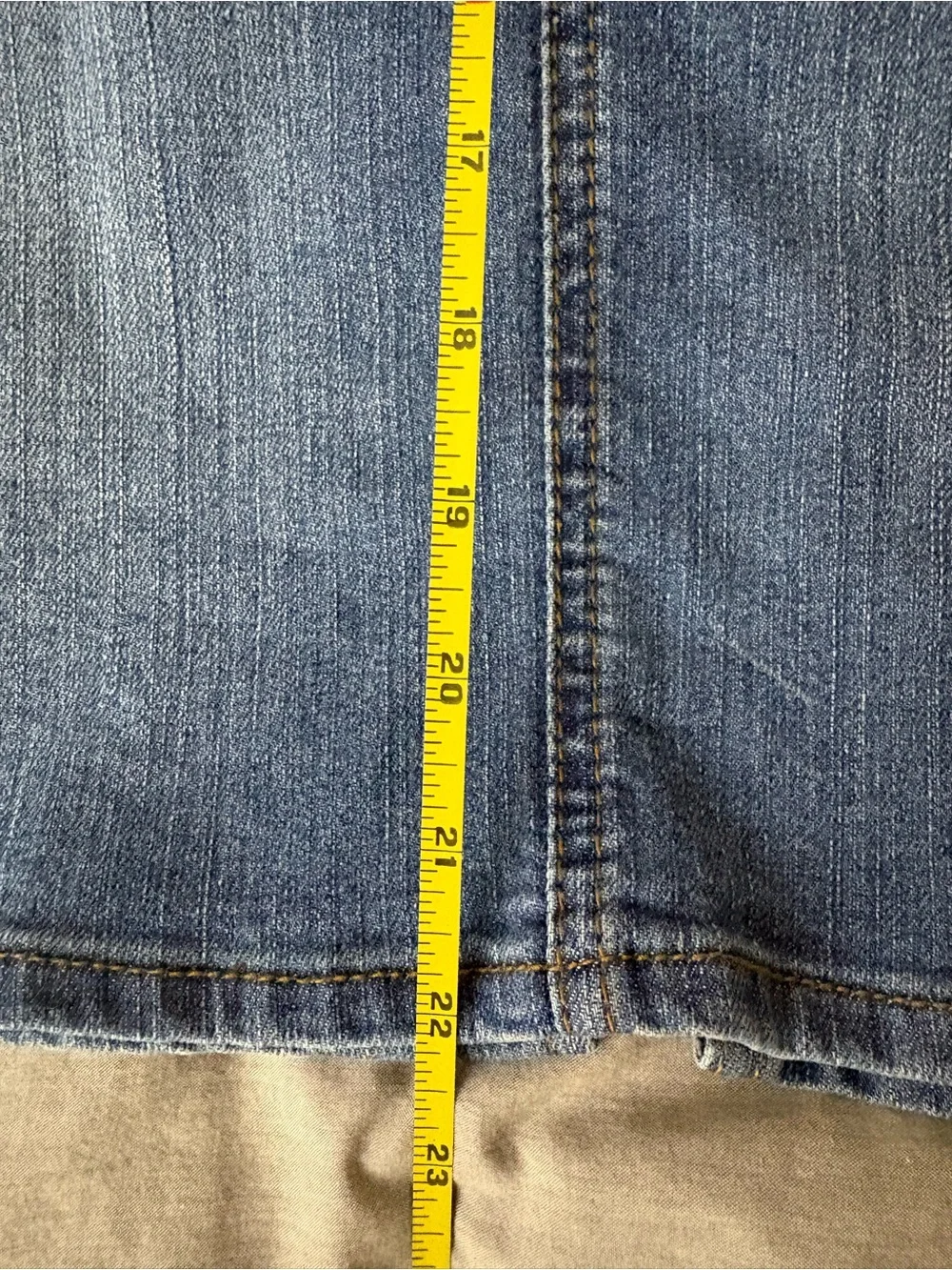 KUT From the Kloth Denim Pencil Skirt Size 8 Blue Stretch Jean Y2K Midi